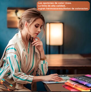 Foto 2 | Foto 2 | 144 Colores Plumones Doble Punta Pencil Modelo Negro