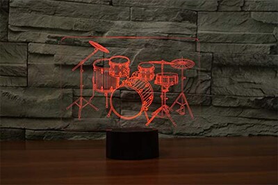 Foto 4 | Foto 4 | Lámpara Nocturna De Ilusión 3d Kit De Batería Flrxhk Con Control Táctil Usb Y Control Remoto - Venta Internacional.