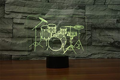 Foto 7 | Foto 7 | Lámpara Nocturna De Ilusión 3d Kit De Batería Flrxhk Con Control Táctil Usb Y Control Remoto - Venta Internacional.