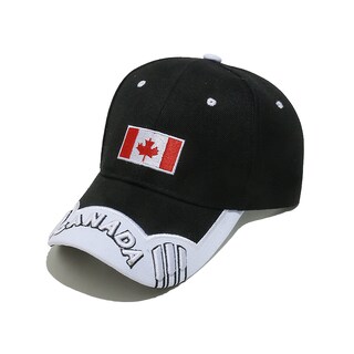 Foto 1 | Foto 1 | Gorra De Béisbol Con La Bandera De Canadá Bordada En Acrílico Unisex 56 — 58 Cm - Venta Internacional.