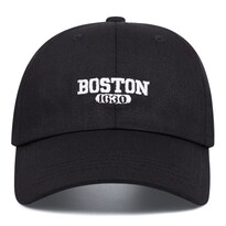 Gorra De Béisbol De Algodón Liso Ajustable Casual Boston 1630 - Venta Internacional.