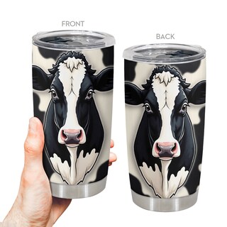 Foto 4 | Foto 4 | Taza Taza Tumbler Oasisdream De Acero Inoxidable 600 Ml Con Estampado De Vaca - Venta Internacional.