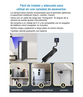 Foto 3 | Foto 3 | Mini Cámara Lab.g De Visión Nocturna Batería Incorporada Wifi Hd Negro