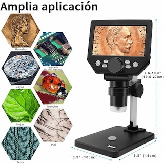 Foto 2 | Foto 2 | Microscopio Lab.g Electrónico Académico Con Pantalla Lcd Hd 4.3 Negro
