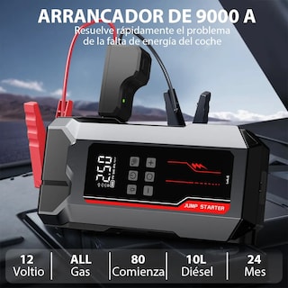 Foto 2 | Foto 2 | Arrancador De Batería Lab.g Con Compresor Para Auto 9000a Gris Rojo