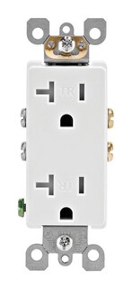 Foto 1 | Foto 1 | Outlet Leviton Decora 20 A 125 V Dúplex Blanco Paquete De 1 Unidad - Venta Internacional.