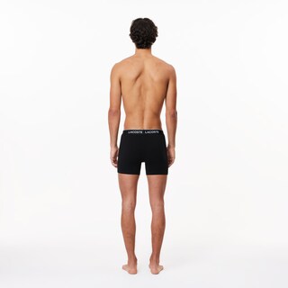 Foto 4 | Foto 4 | Bóxer Lacoste Brief Algodón Negro 3 Piezas para Hombre