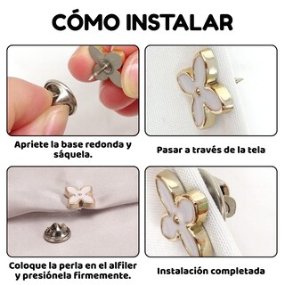Foto 4 | Foto 4 | Broches Alfiler Botones Repuesto Accesorio Ropa 50pz