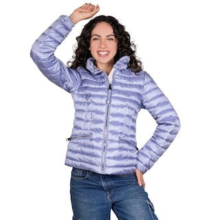 Foto 1 | Foto 1 | Chamarra Capitonada Para Mujer Con Capucha Greenlander Azul