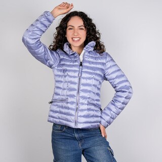 Foto 3 | Foto 3 | Chamarra Capitonada Para Mujer Con Capucha Greenlander Azul