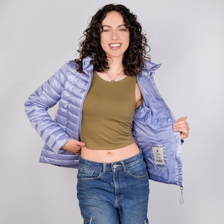 Foto 4 | Foto 4 | Chamarra Capitonada Para Mujer Con Capucha Greenlander Azul