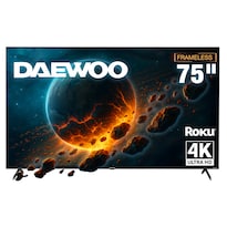Pantalla 4k Led Uhd 75 Pulgadas Roku Frameless Daewoo