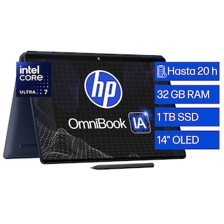 Foto 1 | Foto 1 | Laptop Hp Omnibook Ultra Flip 14 Next Gen Ai 14-fh0000la 14'' Windows 11 Intel Core Ultra 7 32gb Ram 1tb Ssd Azul