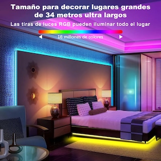 Foto 2 | Foto 2 | Tira De Luces Led Belug Bluetooth 30m Rgb Luces Led Para Cuarto