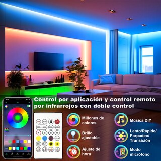 Foto 4 | Foto 4 | Tira De Luces Led Belug Bluetooth 30m Rgb Luces Led Para Cuarto