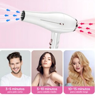 Foto 4 | Foto 4 | Secador De Cabello Xtellar Profesional 850w Con Iones Negativos Blanco