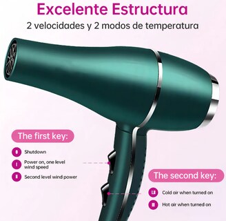 Foto 3 | Foto 3 | Secador De Cabello Xtellar Profesional 850w Con Iones Negativos Verde