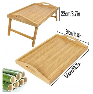 Foto 2 | Foto 2 | Mesa Para Cama Xtellar Plegable De Bambú Natural Con Patas Abatibles