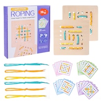 Juguete De Coordinación Mano-ojo Lacing Game Montessori Para Niños - Venta Internacional.