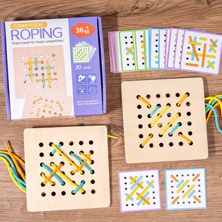 Foto 2 | Foto 2 | Juguete De Coordinación Mano-ojo Lacing Game Montessori Para Niños - Venta Internacional.