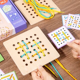 Foto 4 | Foto 4 | Juguete De Coordinación Mano-ojo Lacing Game Montessori Para Niños - Venta Internacional.