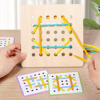 Foto 5 | Foto 5 | Juguete De Coordinación Mano-ojo Lacing Game Montessori Para Niños - Venta Internacional.