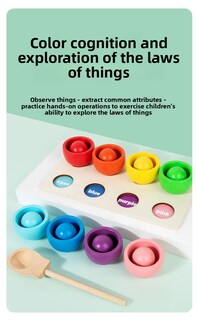 Foto 3 | Foto 3 | Juguete Educativo Montessori Baby Para Combinar Y Clasificar Colores - Venta Internacional.