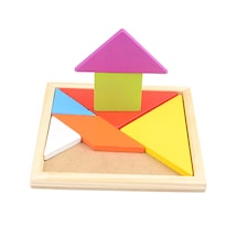 Juguete De Rompecabezas Tangram De Madera Para Niños Juguete Cognitivo Y De Forma - Venta Internacional.
