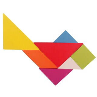 Foto 4 | Foto 4 | Juguete De Rompecabezas Tangram De Madera Para Niños Juguete Cognitivo Y De Forma - Venta Internacional.