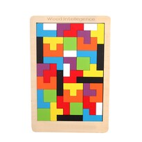 Juego De Rompecabezas Tetris De Madera Para Niños 0 5 Cm - Venta Internacional.