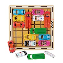 Juego De Rompecabezas De Estacionamiento Jurassic Maze Para Niños - Madera - Venta Internacional.