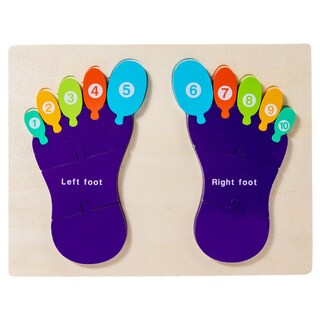 Foto 2 | Foto 2 | Juguete Educativo De Madera Con Reconocimiento De Manos Y Pies - Venta Internacional.