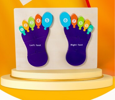 Foto 3 | Foto 3 | Juguete Educativo De Madera Con Reconocimiento De Manos Y Pies - Venta Internacional.