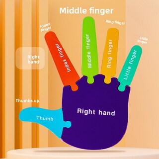 Foto 5 | Foto 5 | Juguete Educativo De Madera Con Reconocimiento De Manos Y Pies - Venta Internacional.