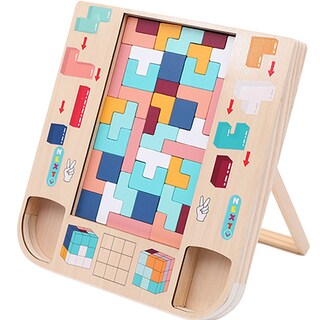 Foto 1 | Foto 1 | Rompecabezas De Tetris 3d Para Niños Rompecabezas Colores Mezclados - Venta Internacional.