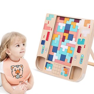Foto 4 | Foto 4 | Rompecabezas De Tetris 3d Para Niños Rompecabezas Colores Mezclados - Venta Internacional.