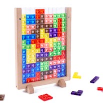 Juego De Rompecabezas 3d Tetris Juguete De Madera Para Aprendizaje Temprano Para Niños - Venta Internacional.