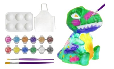 Foto 1 | Foto 1 | Lámpara Dinosaurio Diy Xtellar Pintable Con Luz Led Para Niños