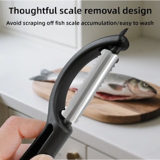 Foto 4 | Foto 4 | Eliminador De Escamas De Pescado De Acero Inoxidable Fácil De Quitar Escamas De Pescado - Venta Internacional.