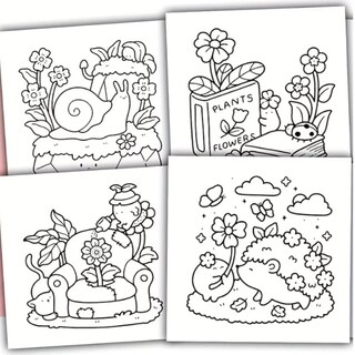 Foto 2 | Foto 2 | Libro Para Colorear Into Gardens Para Niños 31 Diseños Divertidos - Venta Internacional.