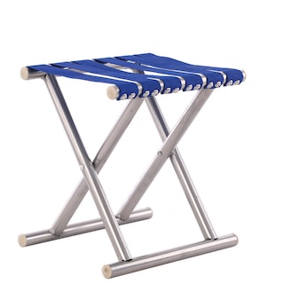 Foto 1 | Foto 1 | Taburete Plegable Silla De Camping Portátil Plegable Azul - Venta Internacional.