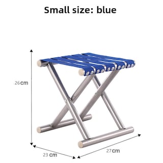 Foto 3 | Foto 3 | Taburete Plegable Silla De Camping Portátil Plegable Azul - Venta Internacional.