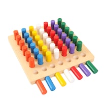 Pinzas Cilíndricas De Madera Montessori De Juguete Educativo Para Niños - Venta Internacional.