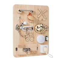 Juguete Educativo Montessori Busy Board Para Desbloquear Madera Para Niños - Venta Internacional.
