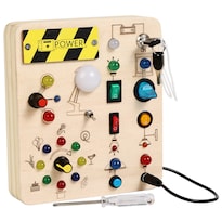 Interruptores Y Enchufes Led Montessori Busy Board De Madera - Venta Internacional.
