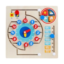 Reloj Digital de Madera Busy Board Juguete de Aprendizaje para Niños - Venta Internacional