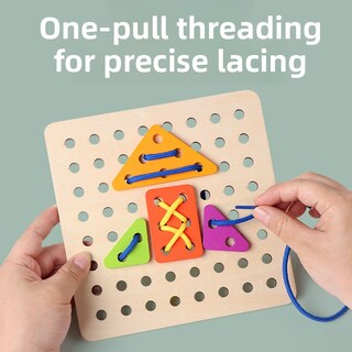 Foto 5 | Foto 5 | Juguete Montessori Creative Shape Matching de Stringing Game - Venta Internacional