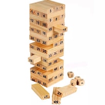 Bloques Apilables de Madera 48 Piezas con Números Grandes para Niños +3 Años - Venta Internacional