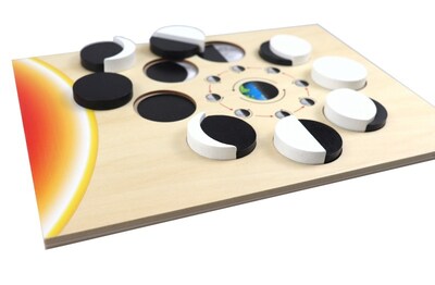 Foto 2 | Foto 2 | Rompecabezas Educativo de Madera Sistema Solar Continentes y Fases Lunares para Niños - Venta Internacional