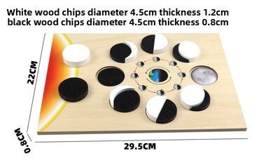 Foto 4 | Foto 4 | Rompecabezas Educativo de Madera Sistema Solar Continentes y Fases Lunares para Niños - Venta Internacional